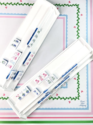 Double Two Player racks taken looking down at racks