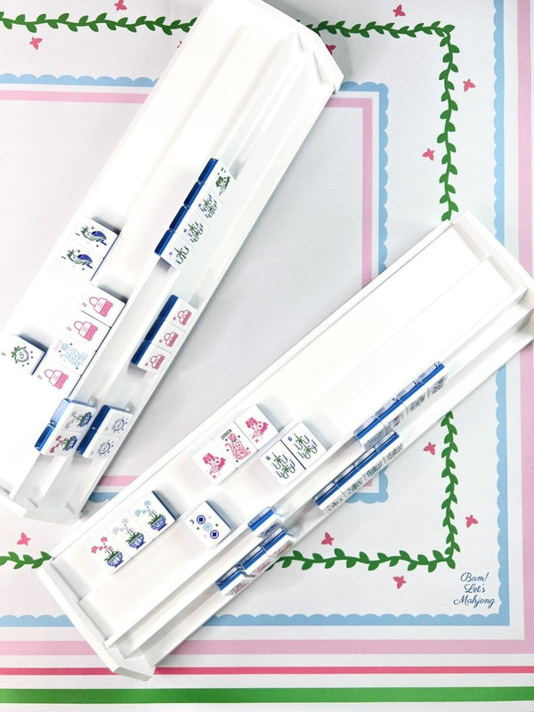 Double Two Player racks taken looking down at racks