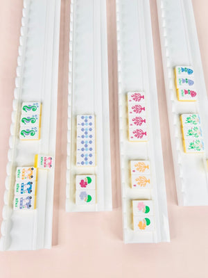 Mahjong Acrylic Racks and Ruffle Pushers