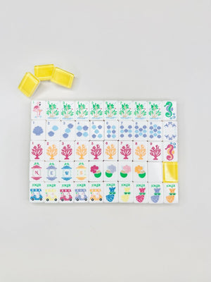The Palm Royale Mahjong Tile Collection and Matching Mat