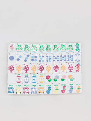 The Palm Royale Mahjong Tile Collection and Matching Mat
