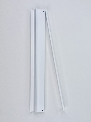 White Wooden Rack Single Pusher