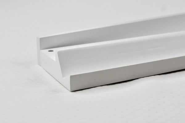 White Wooden Racks Closeup Single