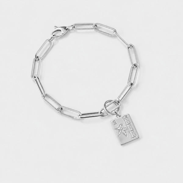 14K Gold Mahjong Charm with Lab Diamonds | Fine Mahjong Jewelry