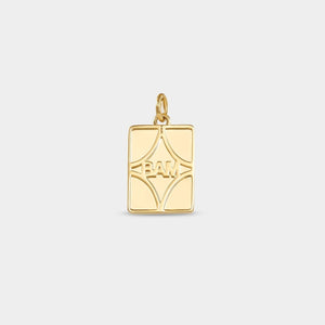 14K Gold Mahjong Charm with Lab Diamonds | Fine Mahjong Jewelry