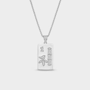 14K Gold Mahjong Pendant Necklace | Fine Mahjong Jewelry