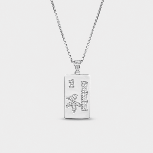 14K Gold Mahjong Pendant Necklace | Fine Mahjong Jewelry