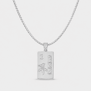 14K Gold Mahjong Pendant Necklace | Fine Mahjong Jewelry