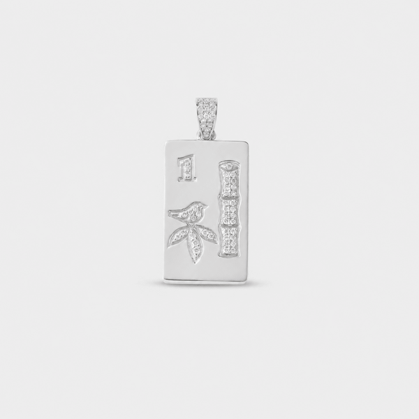 14K Gold Mahjong Pendant Necklace | Fine Mahjong Jewelry
