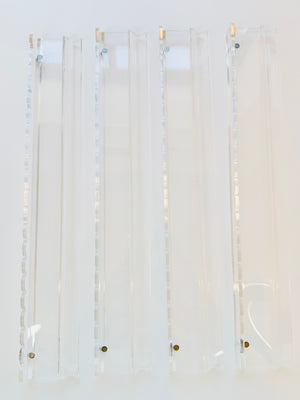 Mahjong Clear Acrylic Racks and Scallop Pusher