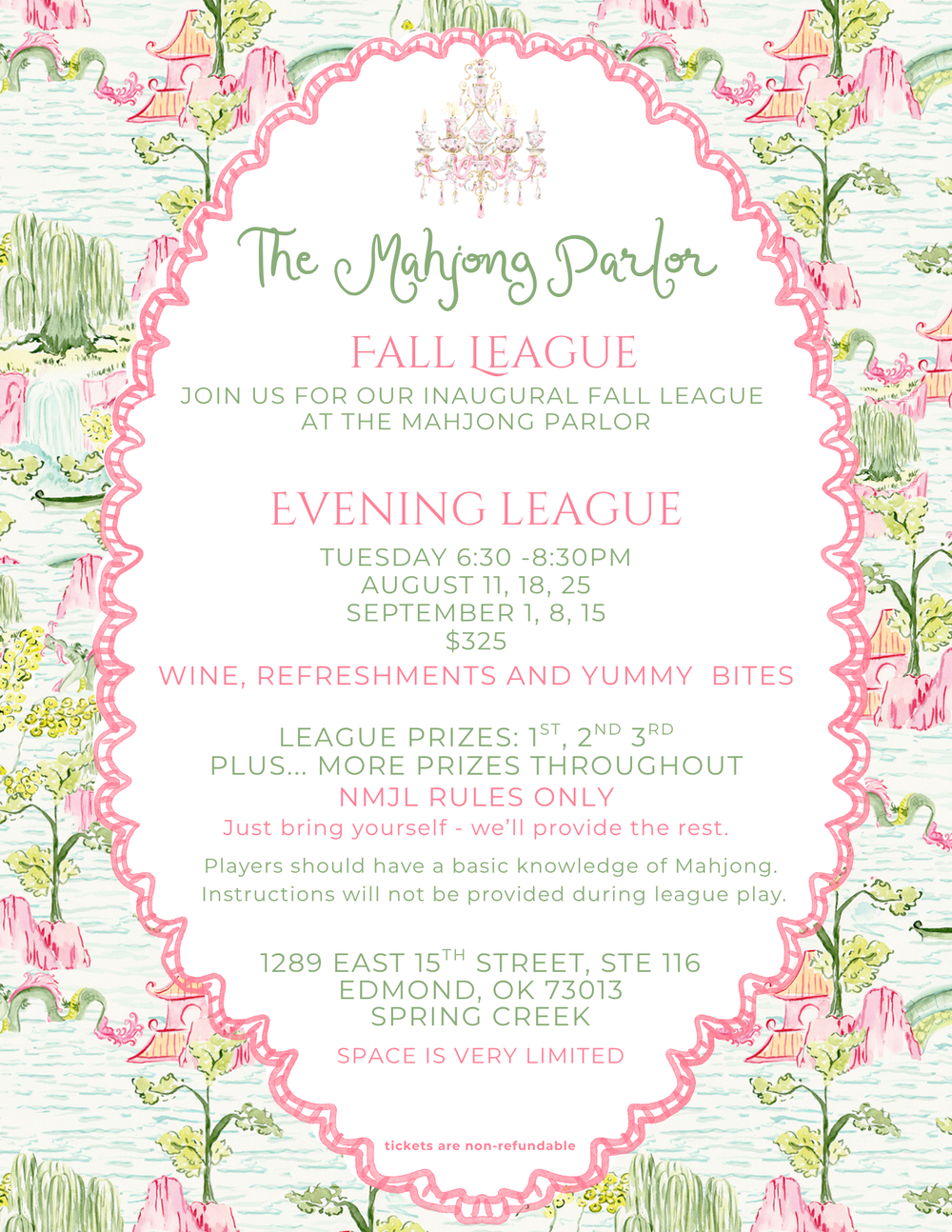 Mahjong Evening League (Fall)