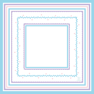 Garden Party Sky Blue Mahjong Mat