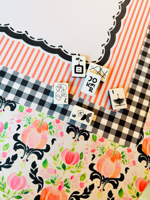 Pumpkin Patch Mahjong Mat | Fall & Halloween Mahjong Mat