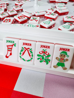 Holly Jolly Christmas Mahjong Tiles