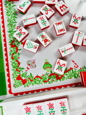 Holly Jolly Christmas Mahjong Tiles