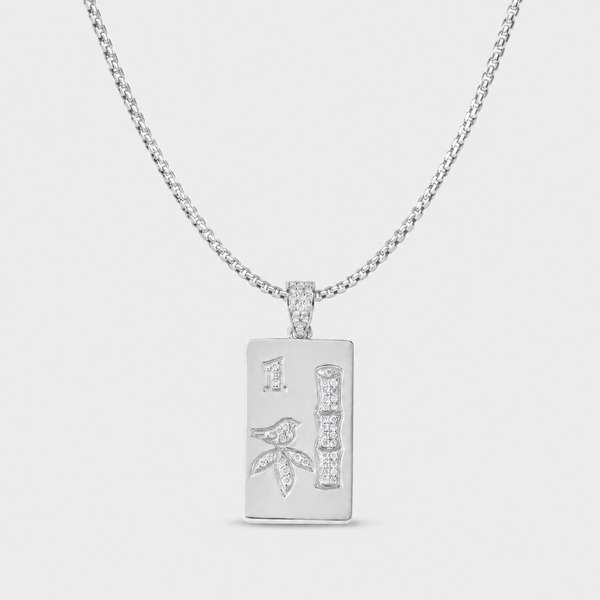 14K Gold Mahjong Pendant Necklace | Fine Mahjong Jewelry