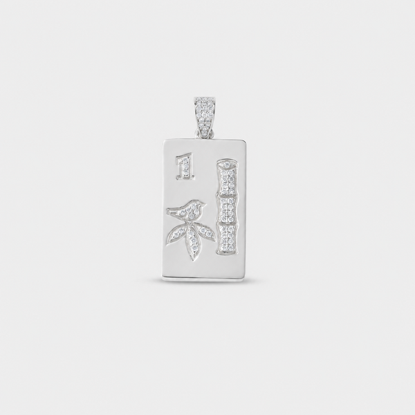 14K Gold Mahjong Pendant Necklace | Fine Mahjong Jewelry