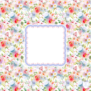 Secret Garden Mahjong Mat | Watercolor Floral Mahjong Mat