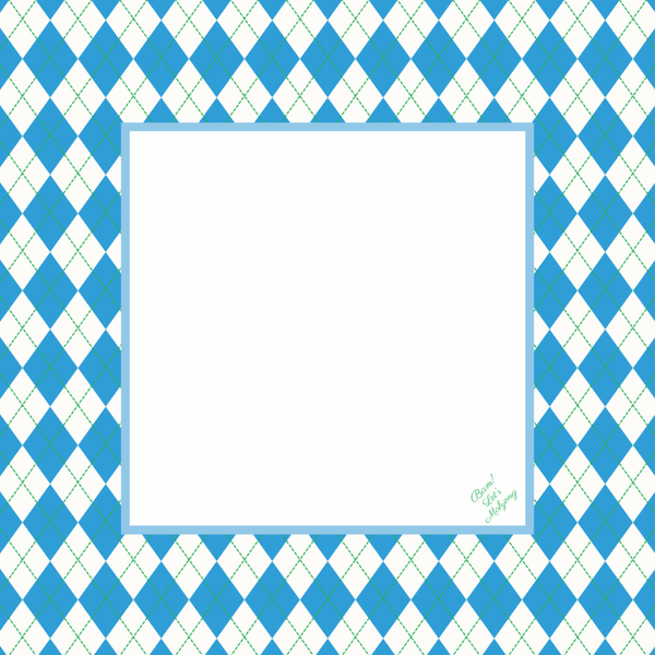 Bluegrass Argyle Mahjong Mat