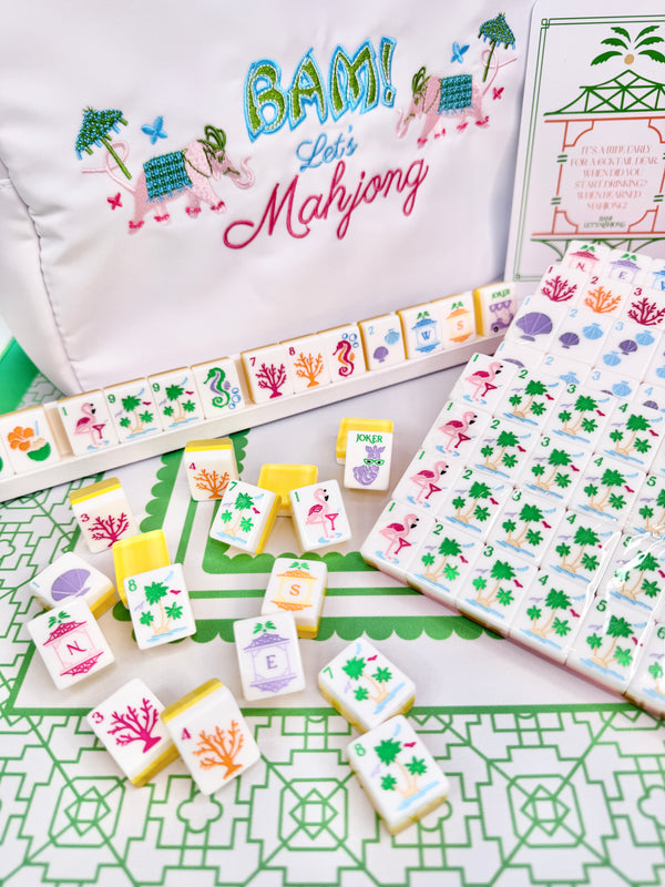Travel Mahjong Tile Set - Palm Royale