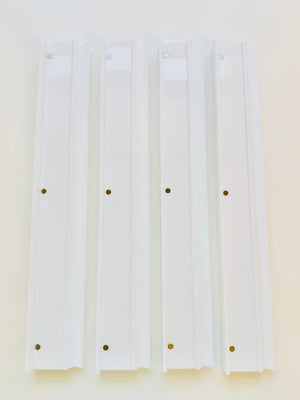 Mahjong White Acrylic Rack and Pusher