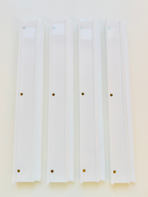 Mahjong White Acrylic Rack and Pusher