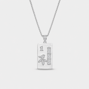14K Gold Mahjong Pendant Necklace | Fine Mahjong Jewelry