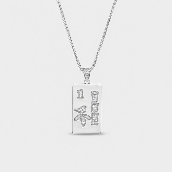 14K Gold Mahjong Pendant Necklace | Fine Mahjong Jewelry