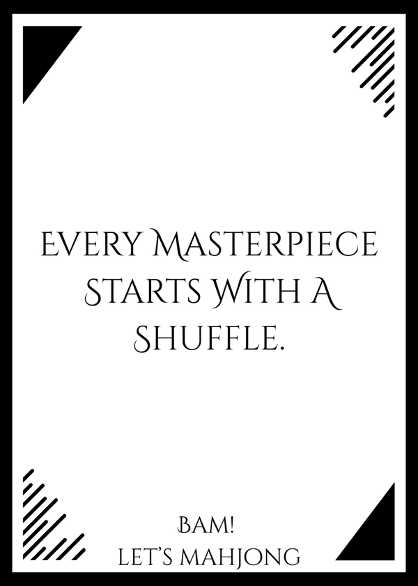 Art Deco Mahjong Tile Set (PRE-ORDER ESTIMATED DELIVERY DATE END OF JUNE)