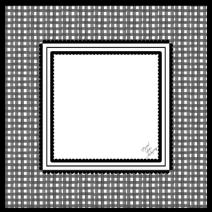 Black & White Gingham Mahjong Mat