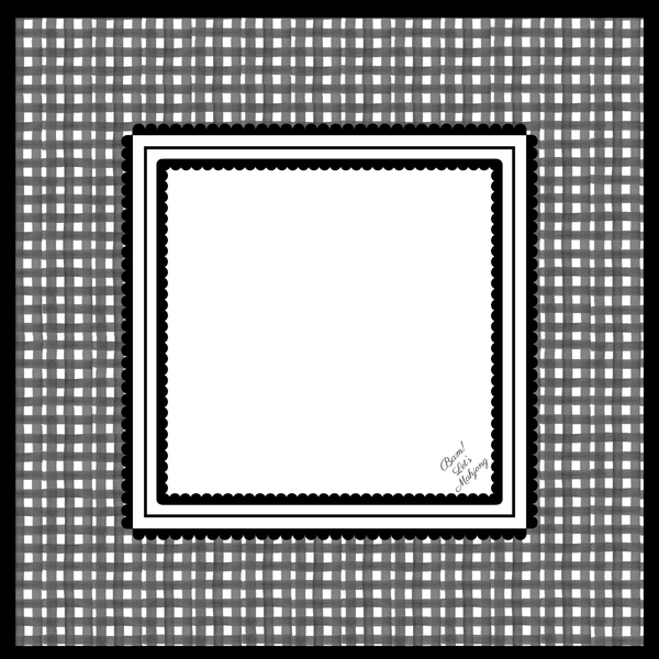 Black & White Gingham Mahjong Mat