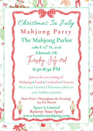 Christmas In July Mahjong Party