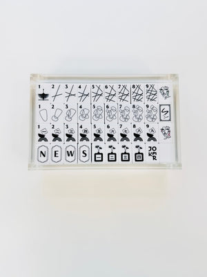 Clear Acrylic Mahjong Tile Box – Oversized