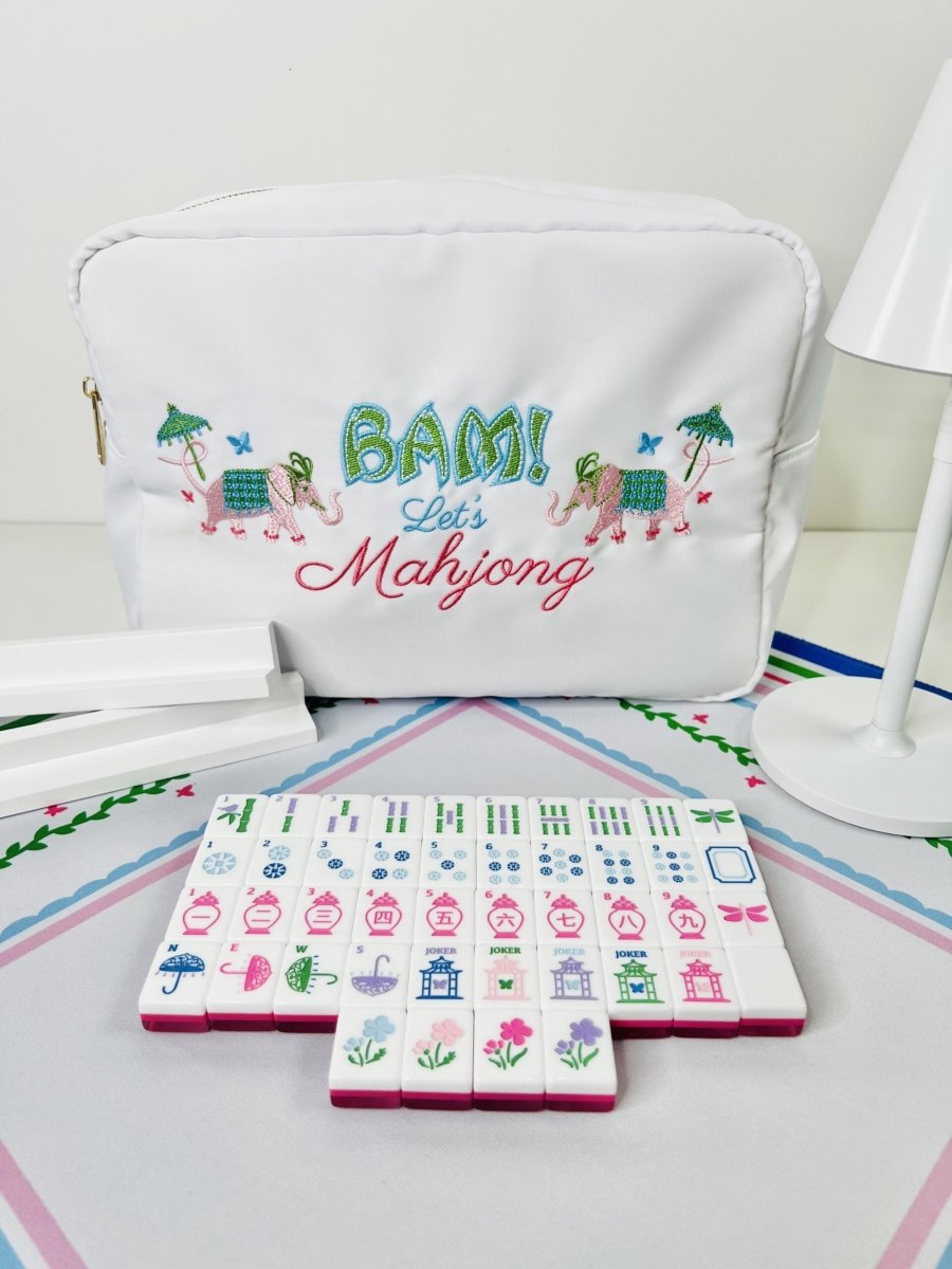 Party Tile Set Garden Party Bright Mahjong Tiles Travel Set (Pre-Orders) - Bam Lets ...
