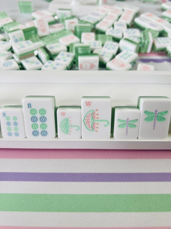 Party Tile Set Garden Party Pastel Mahjong Tiles Travel Set (Pre-Orders) - Bam Lets ...