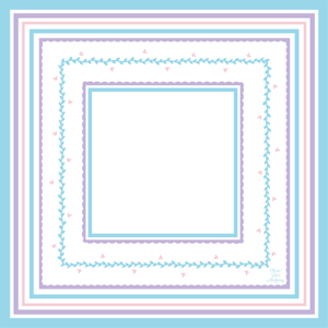 Garden Party Sky Blue Mahjong Mat
