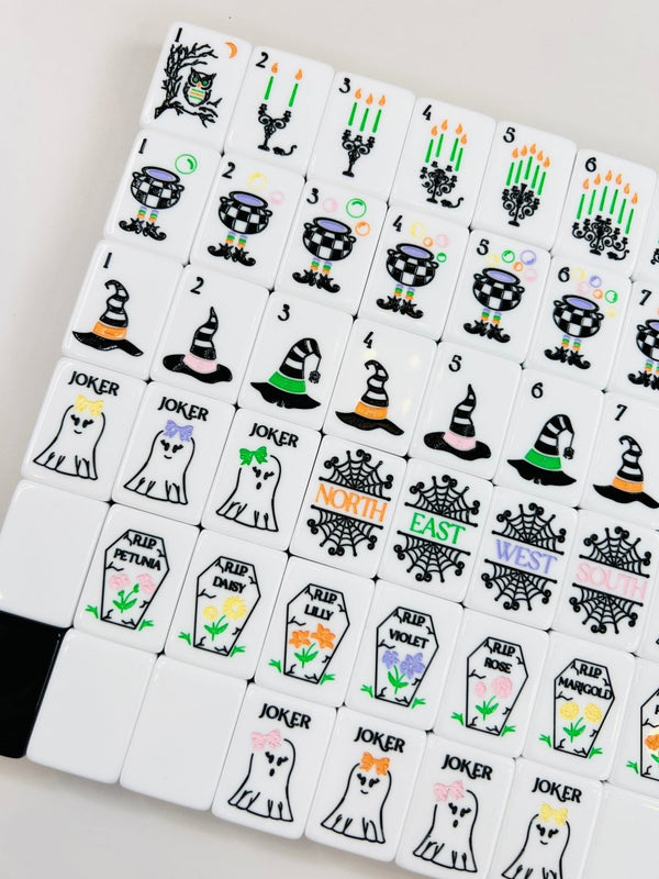 Hocus Pocus – Halloween Mahjong Tile Set (Pre-Order Estimated Delivery Date End of July)