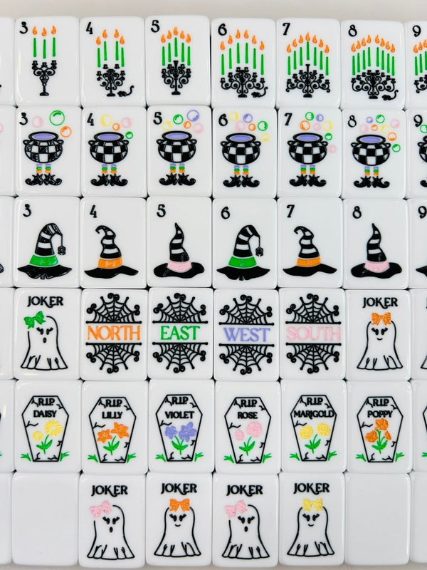 Hocus Pocus – Halloween Mahjong Tile Set (Pre-Order Estimated Delivery Date End of July)