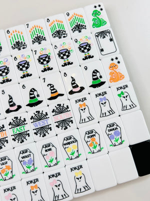 Hocus Pocus – Halloween Mahjong Tile Set (Pre-Order Estimated Delivery Date End of July)
