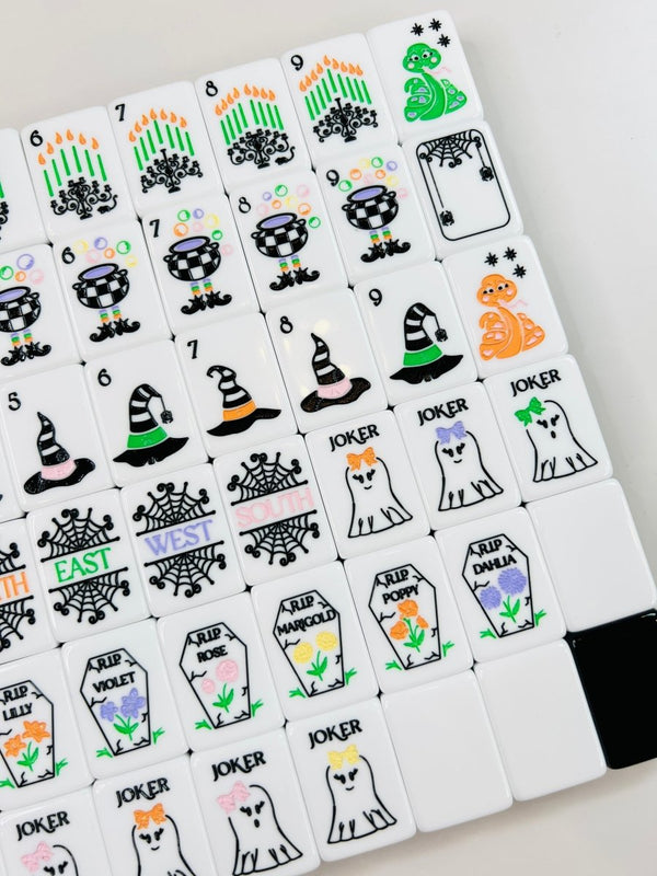 Hocus Pocus – Halloween Mahjong Tile Set (Pre-Order Estimated Delivery Date End of July)