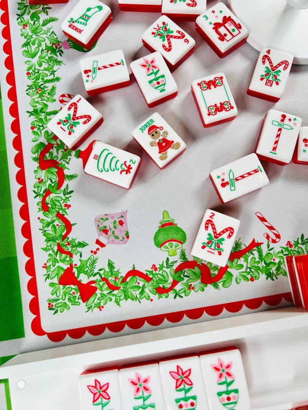 Holly Jolly Christmas Mahjong Tiles (Pre-Order)