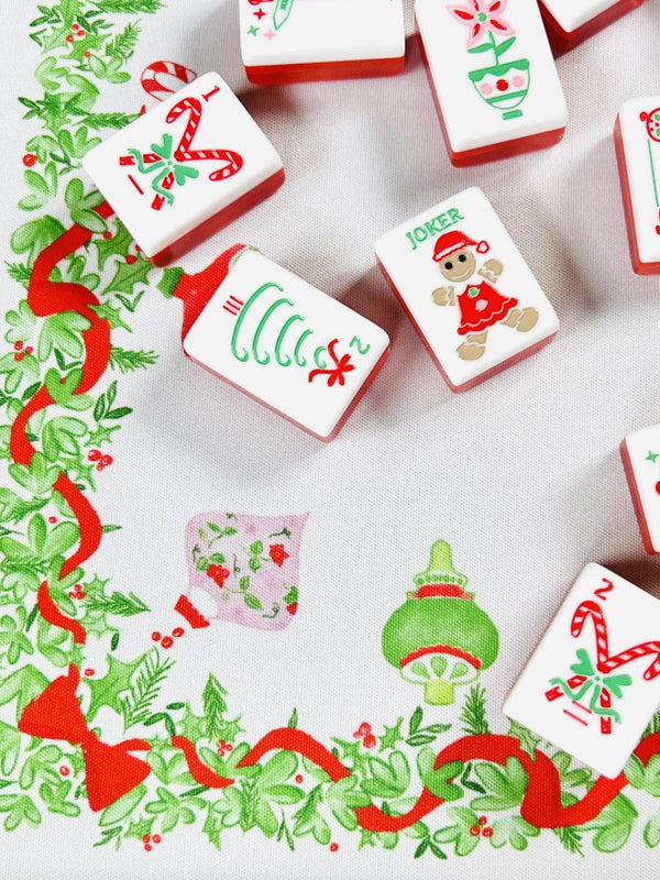 Holly Jolly Mahjong Mat