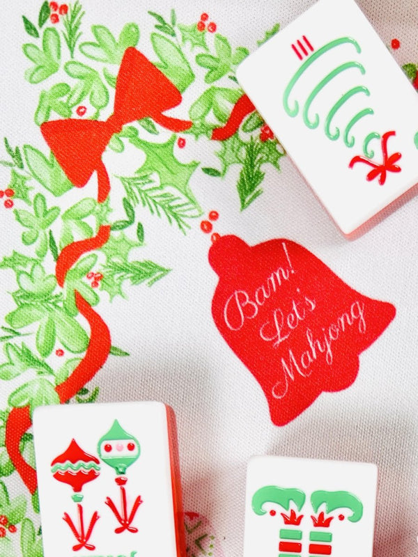 Holly Jolly Mahjong Mat
