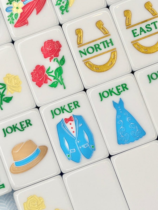 Kentucky Derby Mahjong Tile Collection with Matching Mat & Shuffler (Pre-Order)