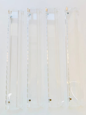 Mahjong Clear Acrylic Racks and Scallop Pusher