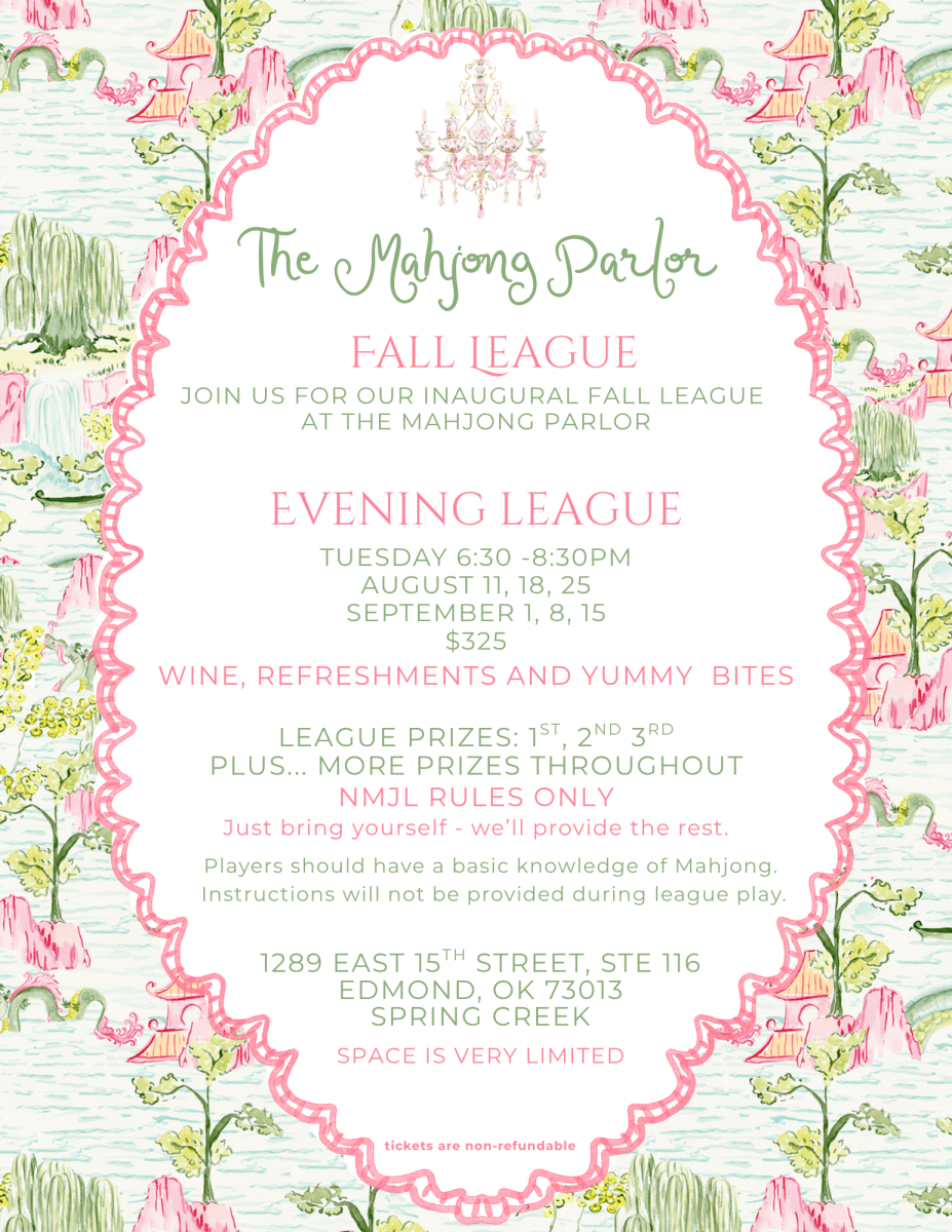 Fall Evening League Mahjong Evening (Tuesday Evening)