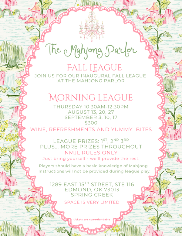 Fall Morning Mahjong League (Thursday Morning)