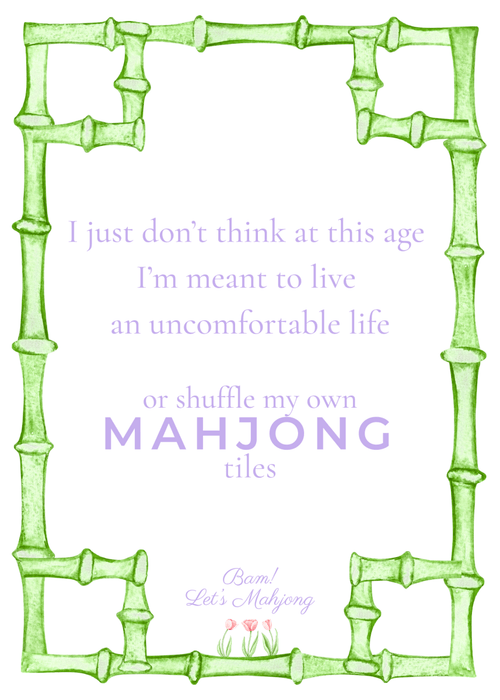 Mahjong Tile Shufflers - Uncomfortable Pastel Collection