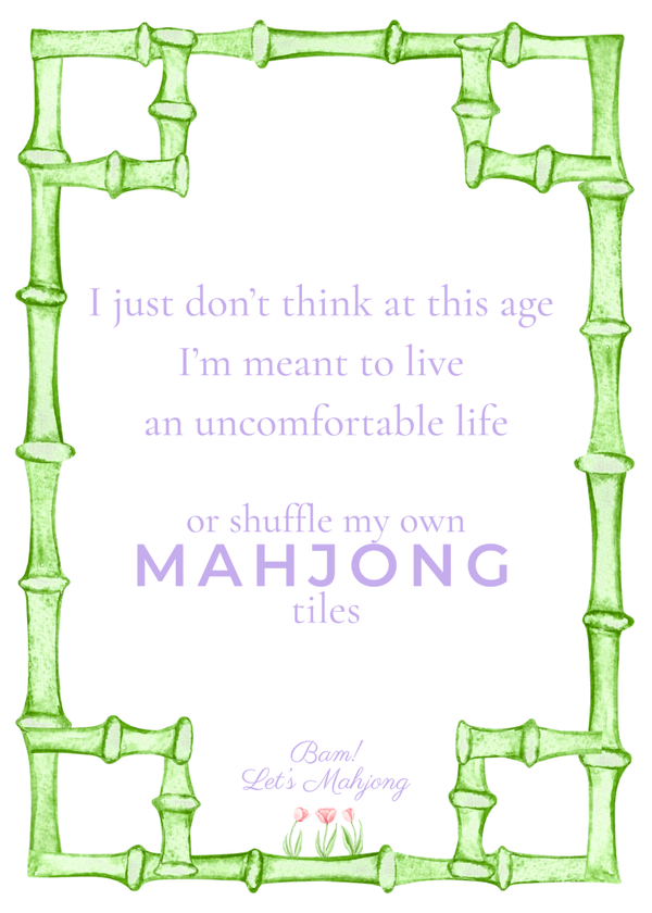 Mahjong Tile Shufflers - Uncomfortable Pastel Collection