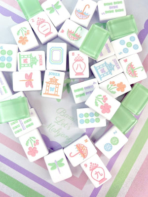 Garden Party Tiles on Pastel Mat